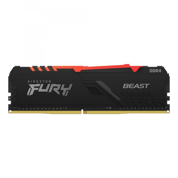 Kingston fury beast rgb memoria ram 8gb 3200mhz ddr4 cl16 dimm