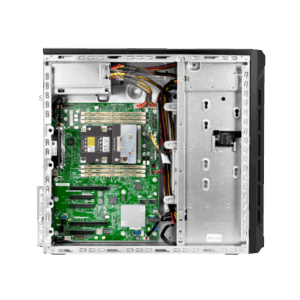 Hp proliant ml110 gen10 server tower 4.5u xeon silver 4210r 2.4ghz ram 16gb-8 bay hdd sat/sas hot plug 2.5 no s.o. black (p21449-421)