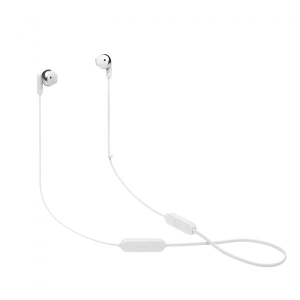 Jbl t215bt cuffie auricolari wireless bluetooth con microfono integrato vivavoce colore bianco