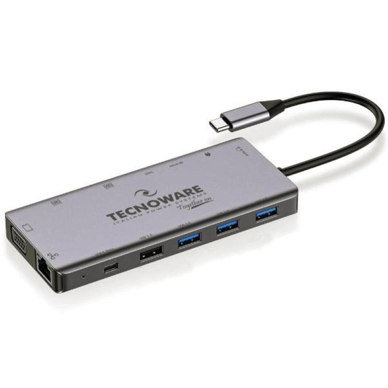 Tecnoware fhub17692 hub usb type-c hub 13 in 1 adapter