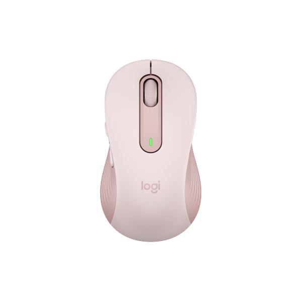 Logitech signature m650 l mouse wireless full size rosa