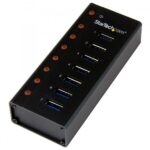 Startech consumer io 7 porte usb 3 hub desk / wall compact e durable per travel