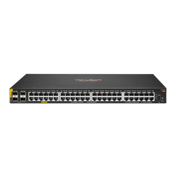 Hp enterprise aruba 6000 48g class4 poe 4sfp 370w gestito l3 gigabit ethernet 10-100-1000 supporto power over ethernet 1u