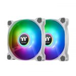 Thermaltake pure duo 12 kit 2 ventole argb sync 2x120 mm colore bianco