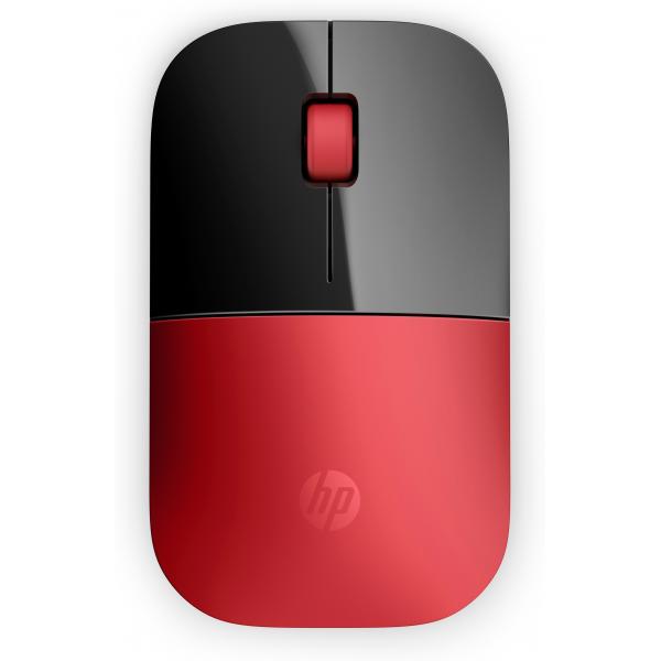 Hp z3700 mouse wireless ottico 1200 dpi nero rosso