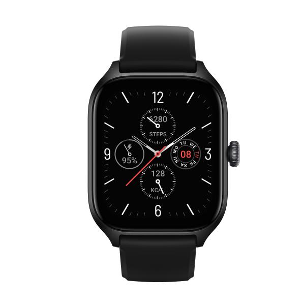 Amazfit gts 4 smartwatch orologio intelligente amoled da 1,75 150 modalitÀ sportive gps e 6 posizioni satellitari riproduzione di musica telefonate bluetooth cardiofrequenzimetro alexa spo2 black