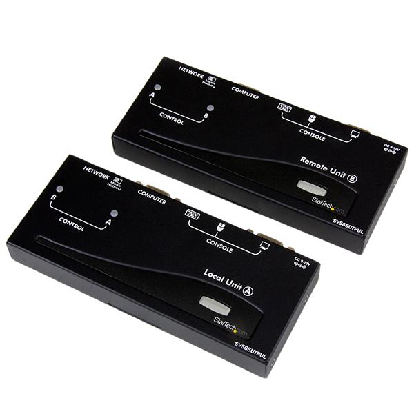 Extender kvm vga usb via utp cat5 raggio 300m