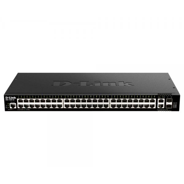 D-link dgs-1520-52 switch gestito l3 48 porte gigabit smartpro 48 x 10/100/1000 + 2 x 10 gigabit ethernet + 2 x 10 gigabit sfp+
