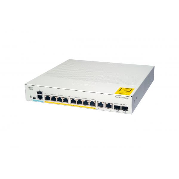 Cisco catalyst 1000-8fp-e-2g-l switch gestito l2 8 x 10/100/1000 (poe+) + 2 x sfp gigabit combo (uplink) poe+ (120 w) montabile su rack