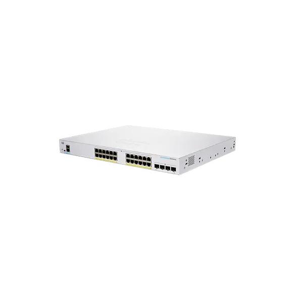 Cisco business 250 series cbs250-24p-4x-eu switch gestito l3 24 x 10/100/1000 (poe+) + 4 x 10 gigabit sfp+ poe+ (195 w) montabile su rack