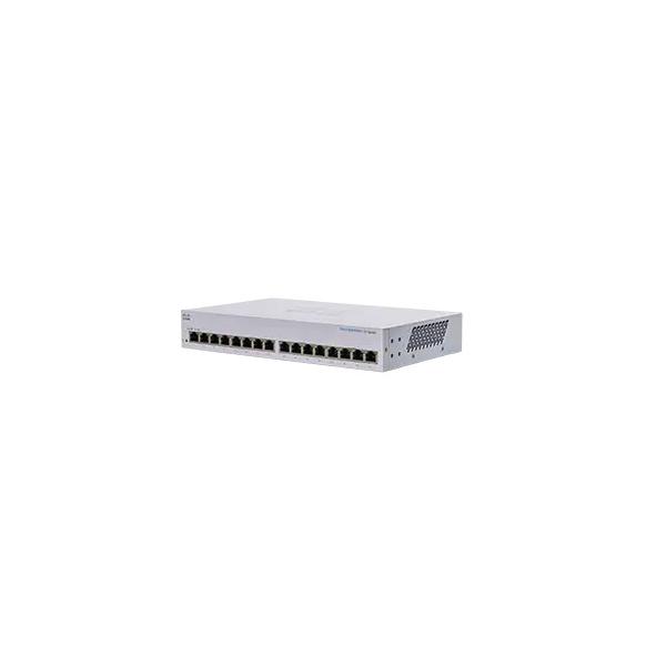 Cisco business 110 series cbs110-16t-eu switch non gestito 16 x 10/100/1000 montabile su rack