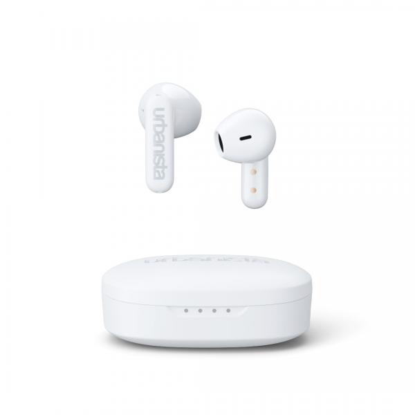 Urbanista copenhagen auricolari wireless ipx4 bluetooth 5.2 con controlli touch microfono con cancellazione del rumore bianco puro