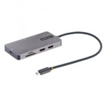 Startech.com adattatore usb c multiporta doppio hdmi 4k 60hz hub usb a 5gbps a 2 porte 100w power delivery pass-through cavo da 30cm