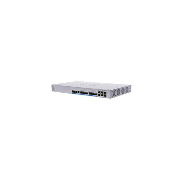 Cisco business 350 series cbs350-12np-4x-eu switch gestito l3 - 12 x 100/1000/2.5g/5gbase-t (poe+) + 2 x combo 10 gigabit sfp+/rj-45 + 2 x 10 gigabit sfp+ poe+ (375 w) montabile su rack