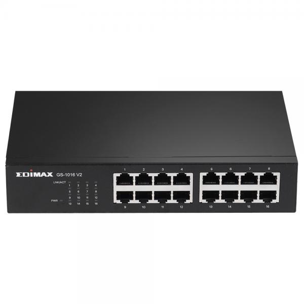 Edimax gs-1016 v2 switch di rete gestito gigabit ethernet 10-100-1000 nero