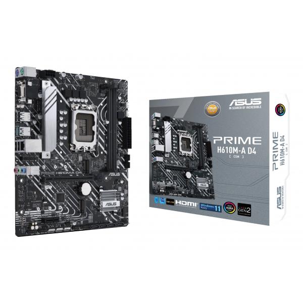 Asus prime h610m-a d4-csm intel h610 lga 1700 micro atx