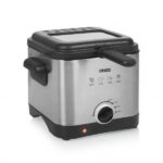Princess 182612 mini friggitrice a olio capacita` 1.5lt temperatura max 190 gradi cestello singolo 1000w colore grigio/nero