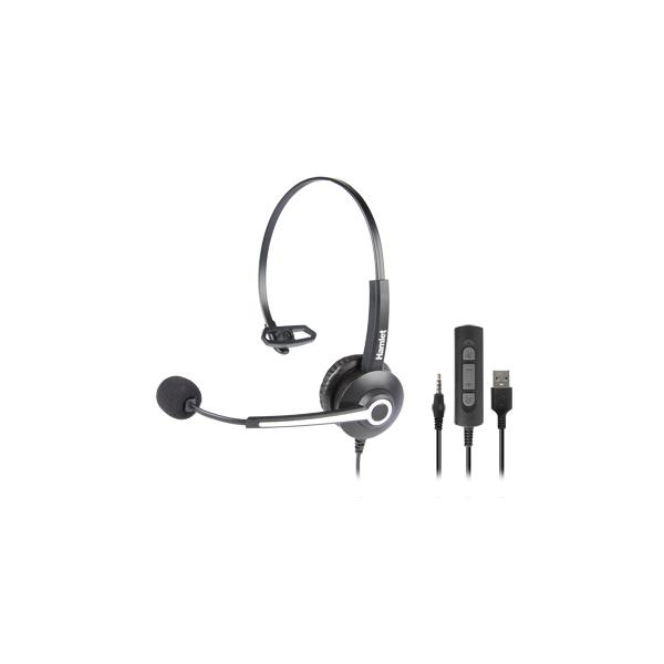 Hamlet ujm cuffie con microfono business usb jack