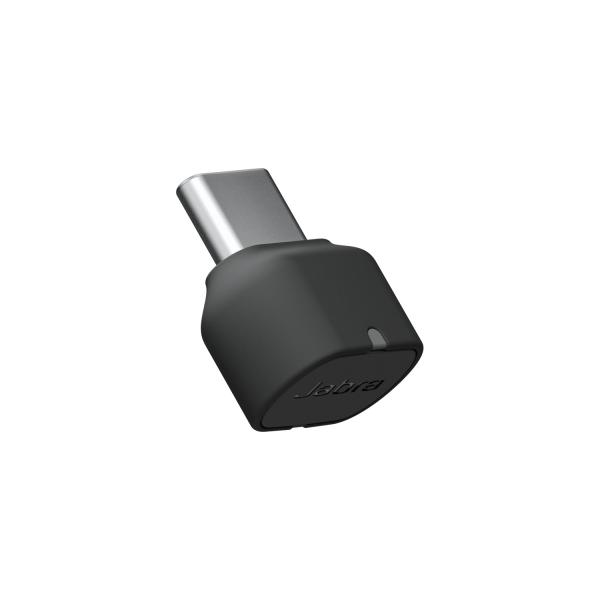 Jabra link 380c uc adattatore bluetooth con porta di tipo usb-c dongle bluetoooth senza fili per cuffie evolve2 85 e 65 nero