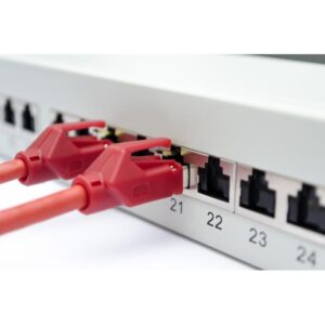 Digitus pannello patch 19`` categoria 6a schermato 24 porte 8 poli rj45
