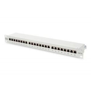 Digitus pannello patch 19`` schermato 24 porte 8 poli rj45 per reti categoria 6 - 1 unita`