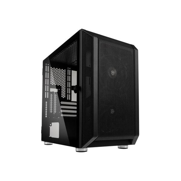 Kolink citadel mesh mini tower case panello laterale in vetro temperato micro-atx e mini-itx nero