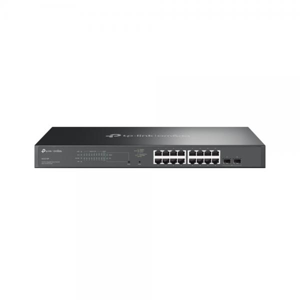 Tp-link tl-sg2218p switch di rete l2-l2 gigabit ethernet 10-100-1000 supporto power over ethernet 1u nero