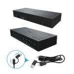 I-tec universal docking station 3xusb 3.0 1xusb-c 4k thunderbolt 4xhdmi 4xdisplayport 1xrj-45 lettore sd/micro sd + power delivery 100w black