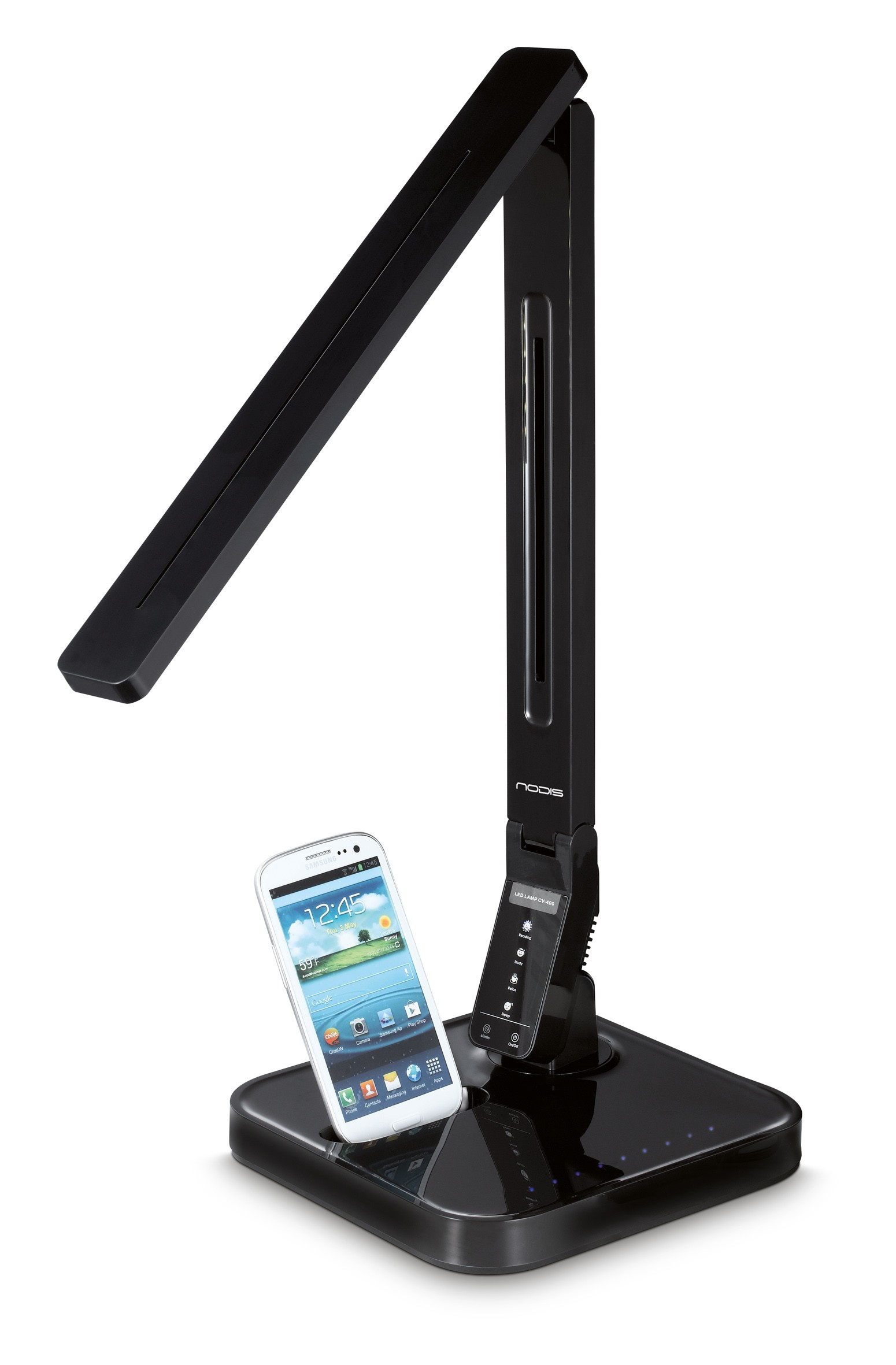 Nodis nt-l12 lampada da tavolo led 11w + docking station android black