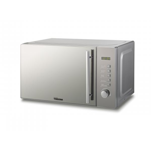 Tristar mw-2705 forno microonde 20lt 80w + grill 1000w 8 programmi silver