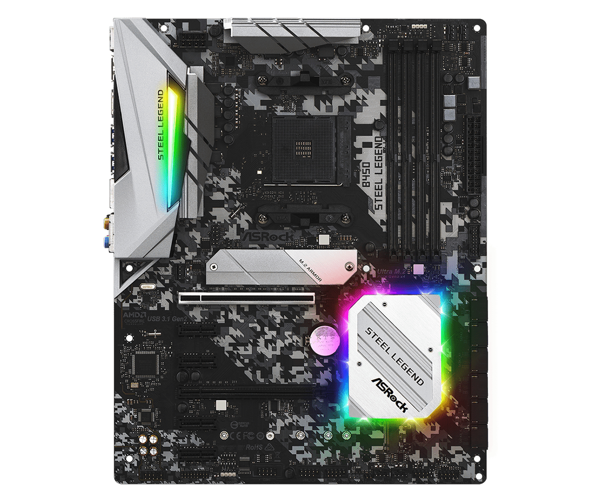 Asrock b450 steel legend - mainboard atx - ddr4 - socket am4 - hdmi - dp - m.2
