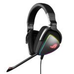 Asus rog delta stereo headset cuffia gaming quad-dac, aura sync rgb circolare, compatibile con ps4, type c