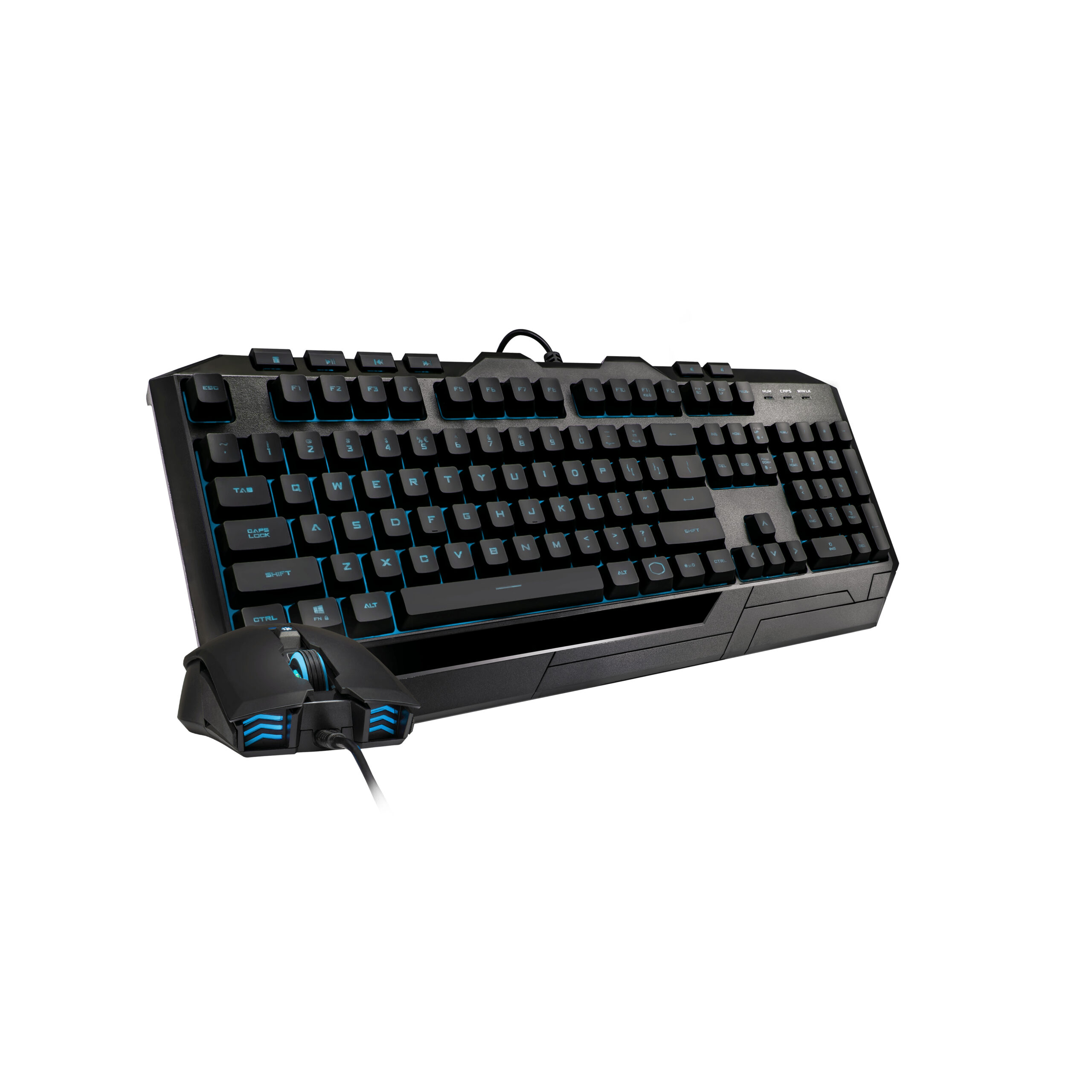 Cooler master devastator 3 plus sgb-3001-kkmf1-it, tastiera gaming meccanica e mouse combo, retro-illuminazione led 7 colori
