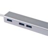 Conceptronic Usb-C a 3-Porte Usb 3.0 Argento