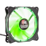 Ventola per case Cosmo Flow - 12cm- LED Verde Circolare- 3+4pin- silenziosa