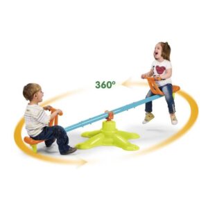 Altalena Twister - FEBER - Ruota di 360° - Per bambini dai 3 anni - Verde e Blu