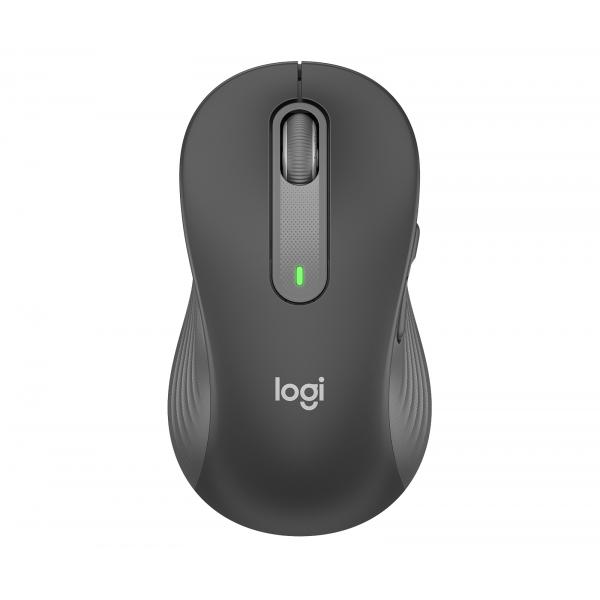 Logitech Signature M650 L Mouse Wireless - Sinistro - Per Mani Grandi, Silenzioso, Bluetooth, Pulsanti Programmabili - Grafite