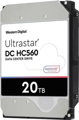 WD Ultrastar DC HC560 WUH722020BL5201 - Festplatte - verschlüsselt - 20TB - intern - 3,5" (8,9 cm) - SAS - 7200 rpm - Puffer: 512MB - Self-Encrypting Drive (SED) (0F38651)