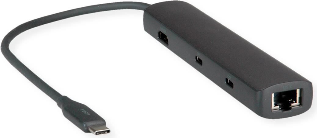 ROLINE USB4-C Dock HDMI+2.5GbE+ 2xA+1xC+1xC PD 40G 8K - Digital/Daten - Digital/Display/Video (12.02.1124)