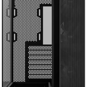 NZXT H series H6 Flow RGB - Mid tower - ATX - Seitenteil mit Fenster (gehärtetes Glas) - keine Spannungsversorgung - mattschwarz - USB/Audio (CC-H61FB-R1)
