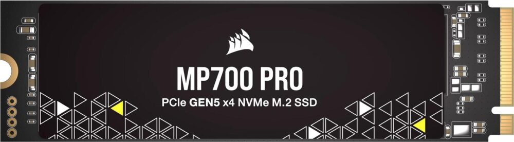 CORSAIR MP700 PRO - SSD - 1TB - intern - M.2 2280 - PCI Express 5,0 x4 (NVMe) - 256-Bit-AES (CSSD-F1000GBMP700PNH)
