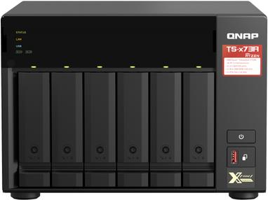 QNAP TS-673A - NAS-Server - 6 Schächte - SATA 6Gb/s - RAID JBOD, 0, 1, 10, 50, 60, 5, 6 - RAM 8GB - 2,5 Gigabit Ethernet - iSCSI Support - mit QSW-1105-5T Switch (TS-673A-SW5T)