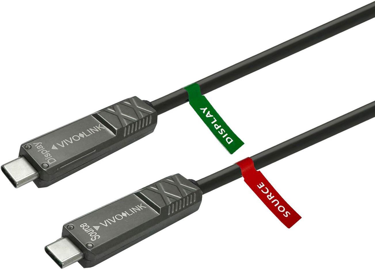 Vivolink PROUSBCMM15OP USB Kabel 15 m USB 3.2 Gen 2 (3.1 Gen 2) USB C Schwarz (PROUSBCMM15OP)