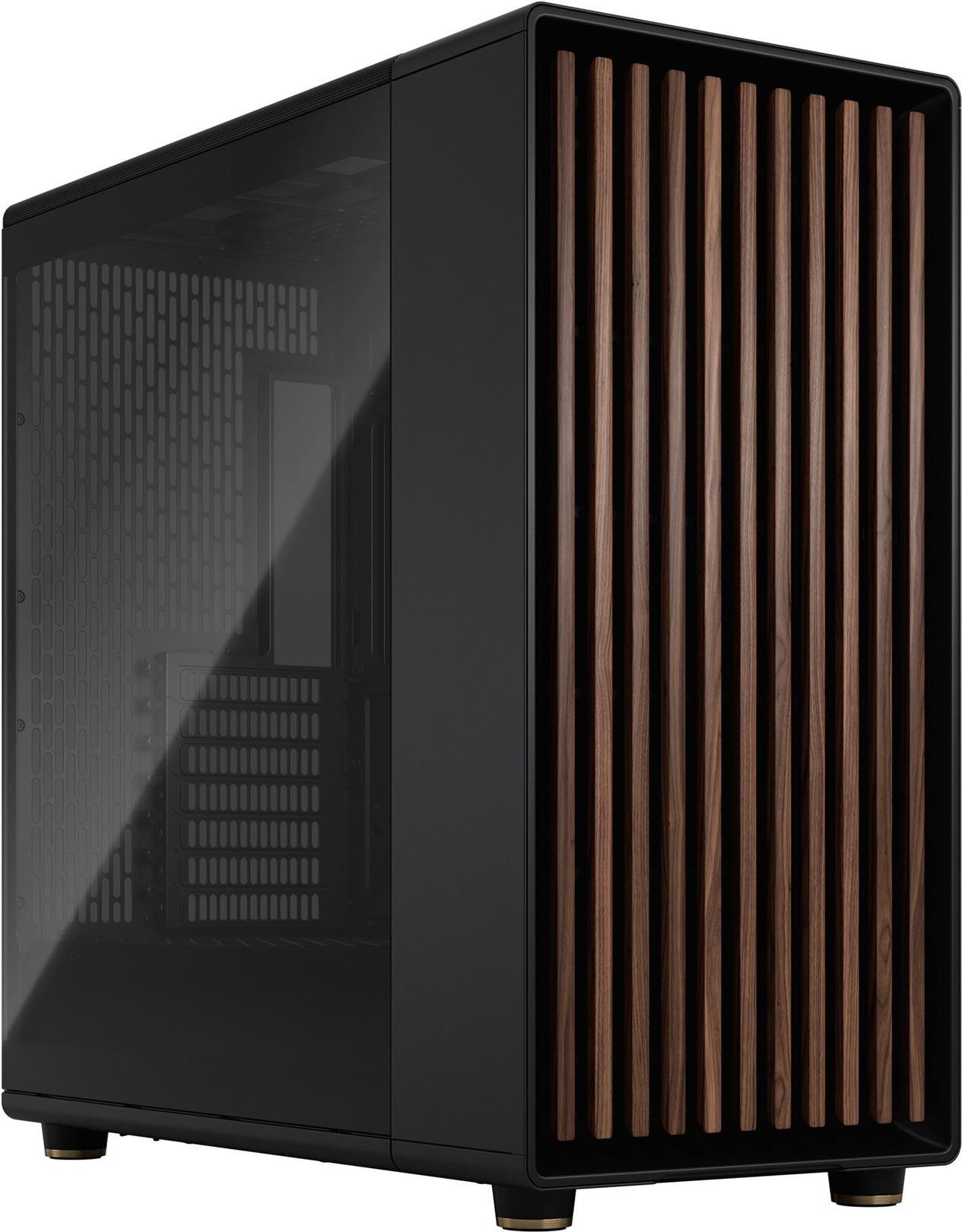 Fractal Design North XL - Tower - E-ATX - Seitenteil mit Fenster (gehärtetes Glas) - keine Spannungsversorgung (ATX) - Charcoal Black - USB/Audio/Mic (FD-C-NOR1X-02)