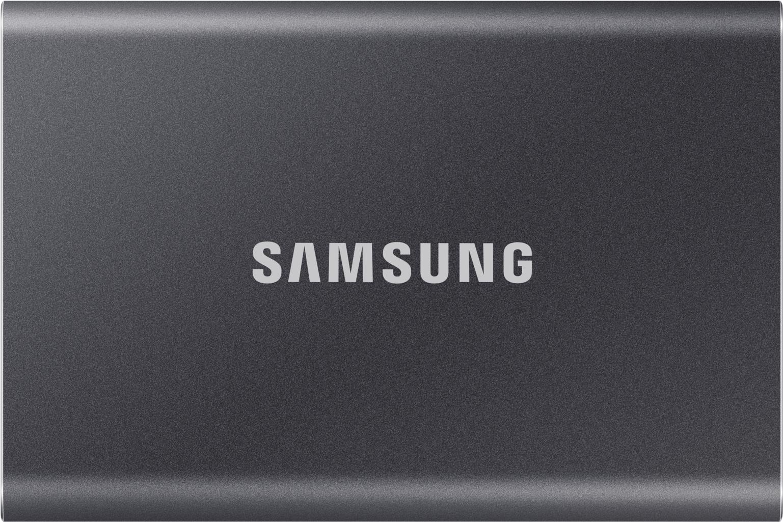 Samsung T7 MU-PC4T0T - SSD - verschlüsselt - 4TB - extern (tragbar) - USB 3,2 Gen 2 (USB-C Steckverbinder) - 256-Bit-AES - Grau (MU-PC4T0T/WW)