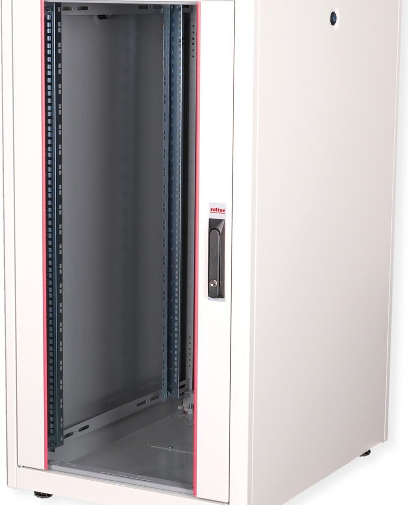 ROLINE 19 Zoll Netzwerkschrank Basic 22 600x800 BxT Glastür grau (26.21.0032)
