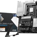 MSI PRO Z890-P WIFI - Motherboard - ATX - LGA1851-Sockel - Z890 Chipsatz - USB4, USB-C 3,2 Gen 2x2, USB 3,2 Gen 1, USB-C 3,2 Gen2, USB 3,2 Gen 2 - 5 Gigabit Ethernet, Wi-Fi 7, Bluetooth - Onboard-Gra