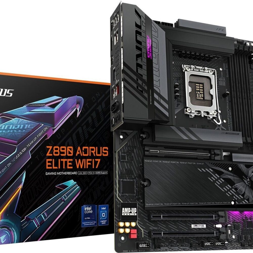 GIGABYTE AORUS Z890 ELITE WIFI7 - Motherboard - ATX - LGA1851-Sockel - Z890 Chipsatz - USB-C 3,2 Gen2, USB 3,2 Gen 1, USB4 - Bluetooth, Wi-Fi 7, 2,5 Gigabit LAN - Onboard-Grafik (CPU erforderlich) - HD Audio (8-Kanal) (Z890 A ELITE WIFI7)