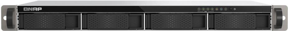 QNAP TS-433EU - NAS-Server - 4 Schächte - Rack - einbaufähig - SATA 6Gb/s - RAID 0, 1, 5, 6, 10, JBOD, 50, 60 - RAM 4GB - Gigabit Ethernet / 2,5 Gigabit Ethernet - iSCSI Support - 1U (TS-433eU)