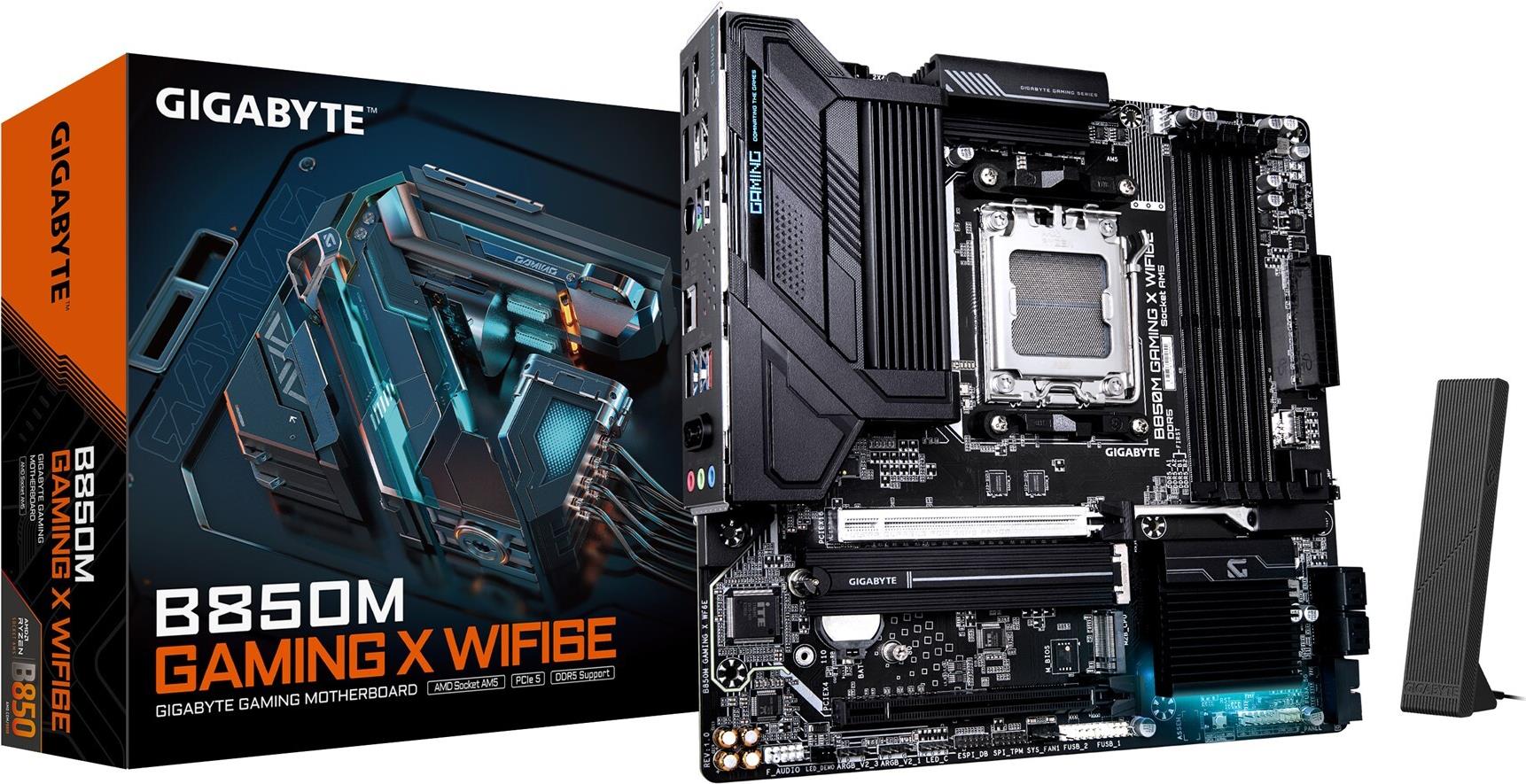 Gigabyte B850M GAMING X WF6E mATX Mainboard - AM5 - DDR5 (B850M GAMING X WF6E)